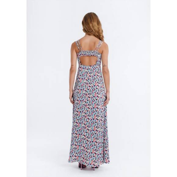 NEW MOLLY BRACKEN ladies long printed woven dress in black dany - Picture 3 of 3